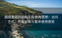 围绕蘑菇网站的实际使用感想：访问方式、内容分布与整体使用感受