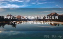 天美影院｜从效率角度做的体验复盘：不同入口下的体验差异与变化