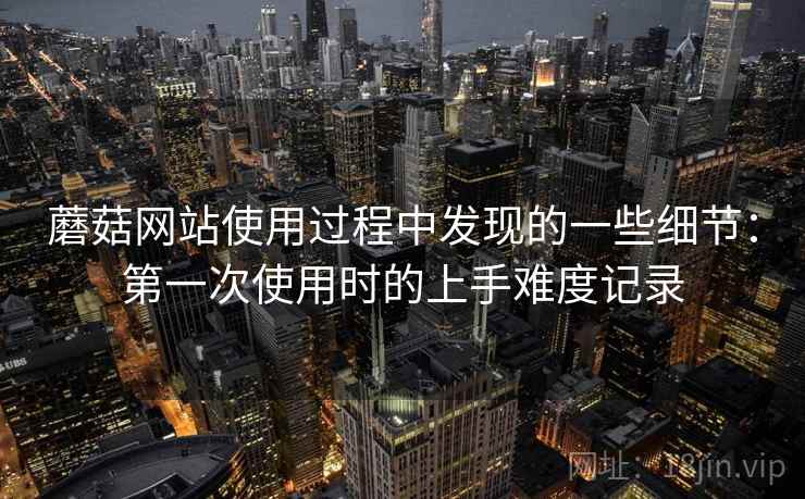 蘑菇网站使用过程中发现的一些细节：第一次使用时的上手难度记录  第2张