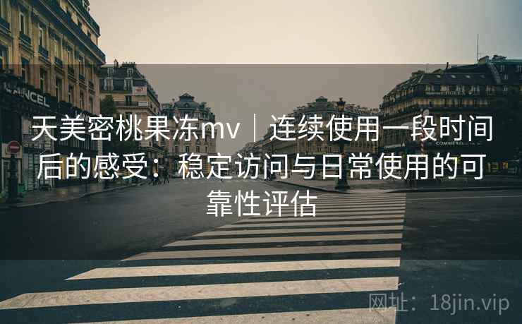 天美密桃果冻mv｜连续使用一段时间后的感受：稳定访问与日常使用的可靠性评估  第2张
