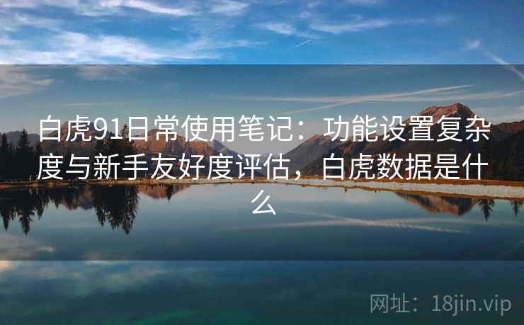 白虎91日常使用笔记:功能设置复杂度与新手友好度评估,白虎数据是什么 第2张 白虎91日常使用笔记:功能设置复杂度与新手友好度评估,白虎数据是什么 第2张