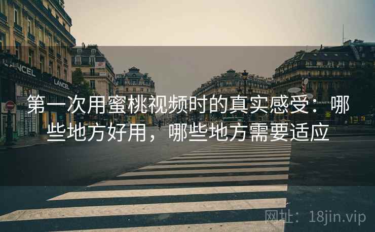 第一次用蜜桃视频时的真实感受:哪些地方好用,哪些地方需要适应 第2张 第一次用蜜桃视频时的真实感受:哪些地方好用,哪些地方需要适应 第2张