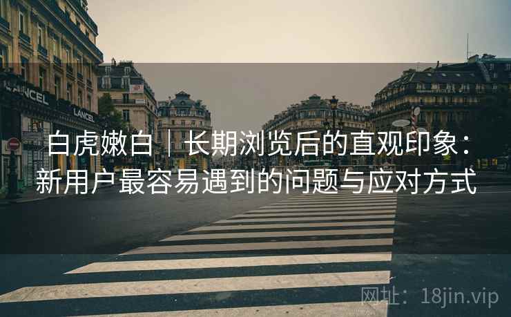 白虎嫩白|长期浏览后的直观印象:新用户最容易遇到的问题与应对方式 第2张 白虎嫩白|长期浏览后的直观印象:新用户最容易遇到的问题与应对方式 第2张