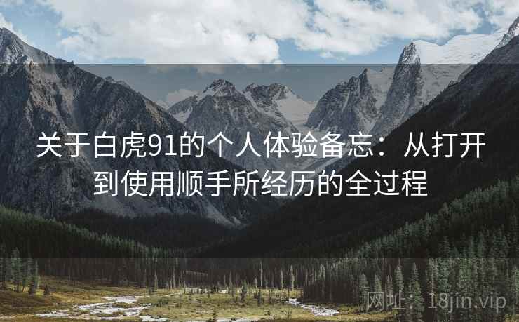 关于白虎91的个人体验备忘:从打开到使用顺手所经历的全过程 第2张 关于白虎91的个人体验备忘:从打开到使用顺手所经历的全过程 第2张