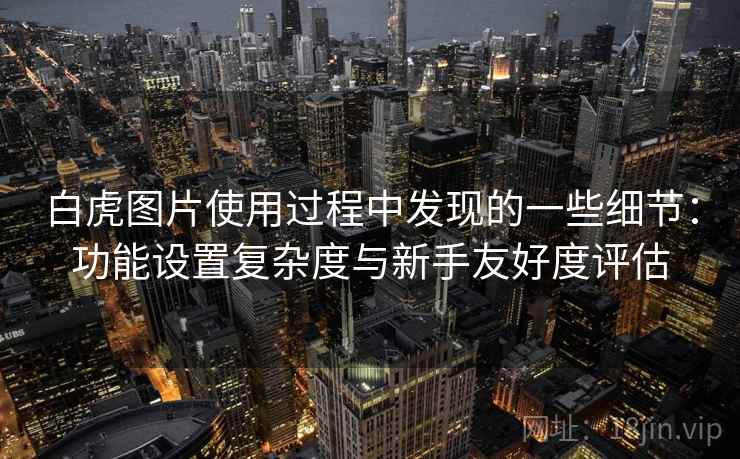 白虎图片使用过程中发现的一些细节:功能设置复杂度与新手友好度评估 第1张 白虎图片使用过程中发现的一些细节:功能设置复杂度与新手友好度评估 第1张