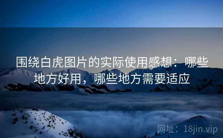 围绕白虎图片的实际使用感想:哪些地方好用,哪些地方需要适应 第1张 围绕白虎图片的实际使用感想:哪些地方好用,哪些地方需要适应 第1张